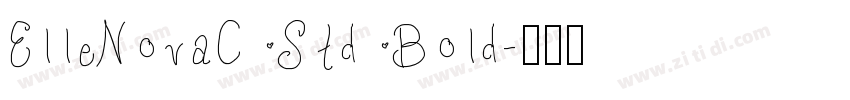 ElleNovaC Std Bold字体转换